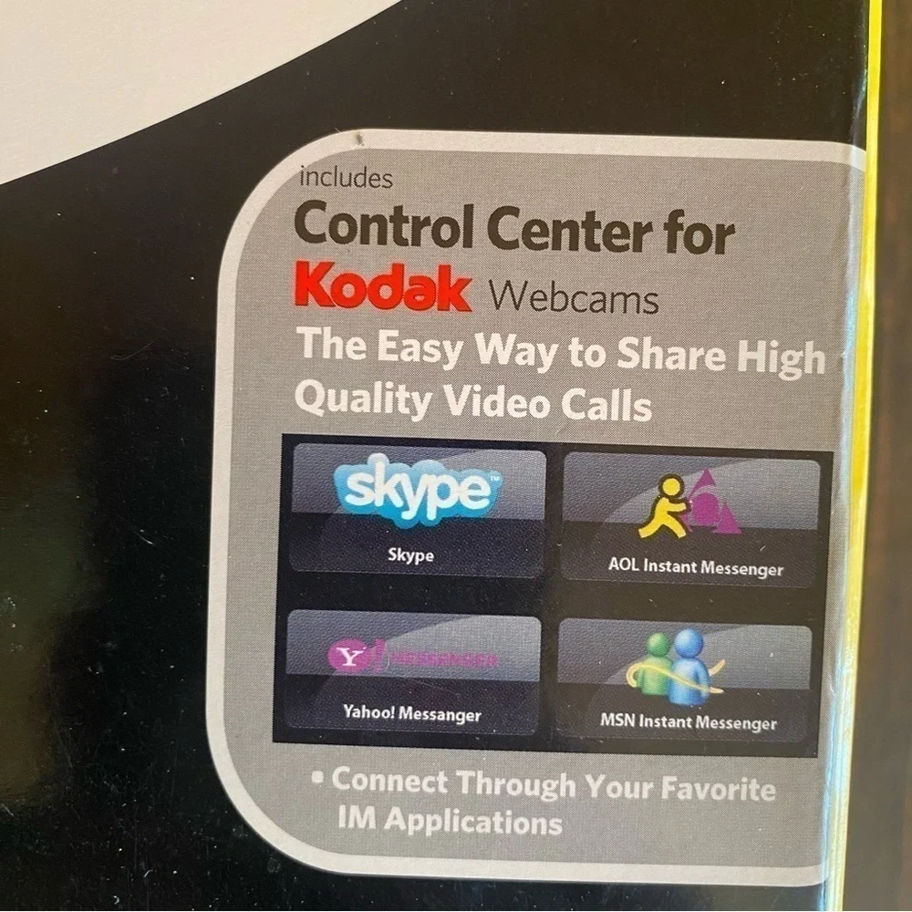 NEW Kodak Webcam Built In Microphone S101 Package Mac or Windows NEW